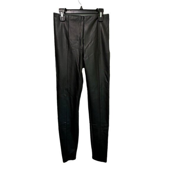 Lysse Pants - Lysse S Hi Waist Vegan Leather Leggings Pants Black 1379 Slimming Stretch